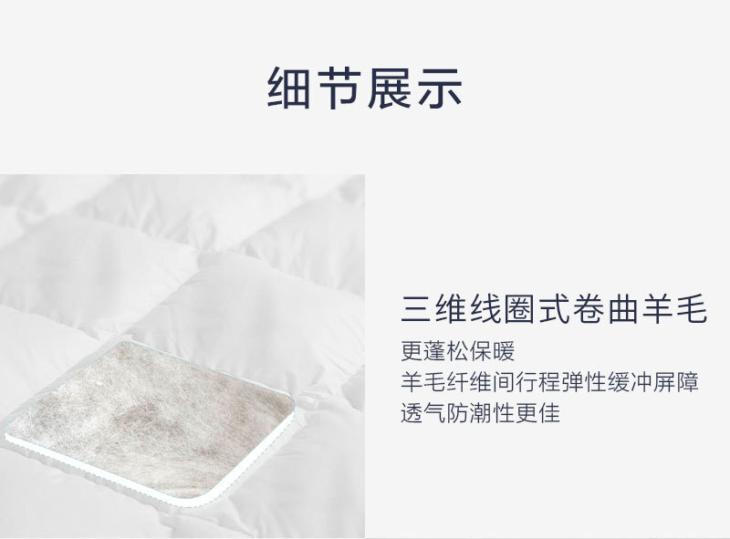 新西兰CRIA 纯羊毛   可水洗空调被200×230cm 白色 200×230cm