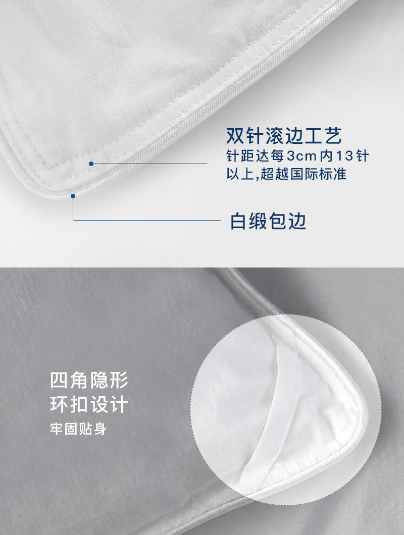 升级版 OBB Royal Bed德国90%鹅绒冬被Müritz米里茨系列 白色 200*230cm（适用于1.5m的床）